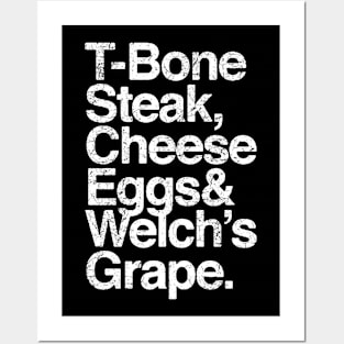 Guest Check - T-Bone Steak, Cheese Eggs, Welch's Grape Posters and Art